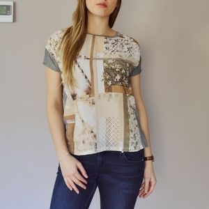 Print Shirt W/3 Zara Zollection